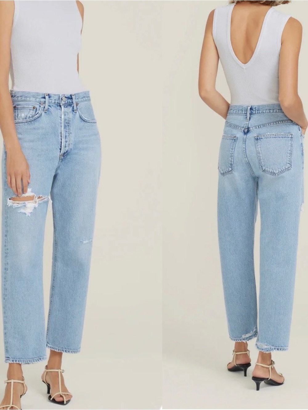 Agolde 90’s Crop Jeans in Echo 29